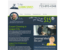 Tablet Screenshot of carpetcleaningleaguecitytx.com